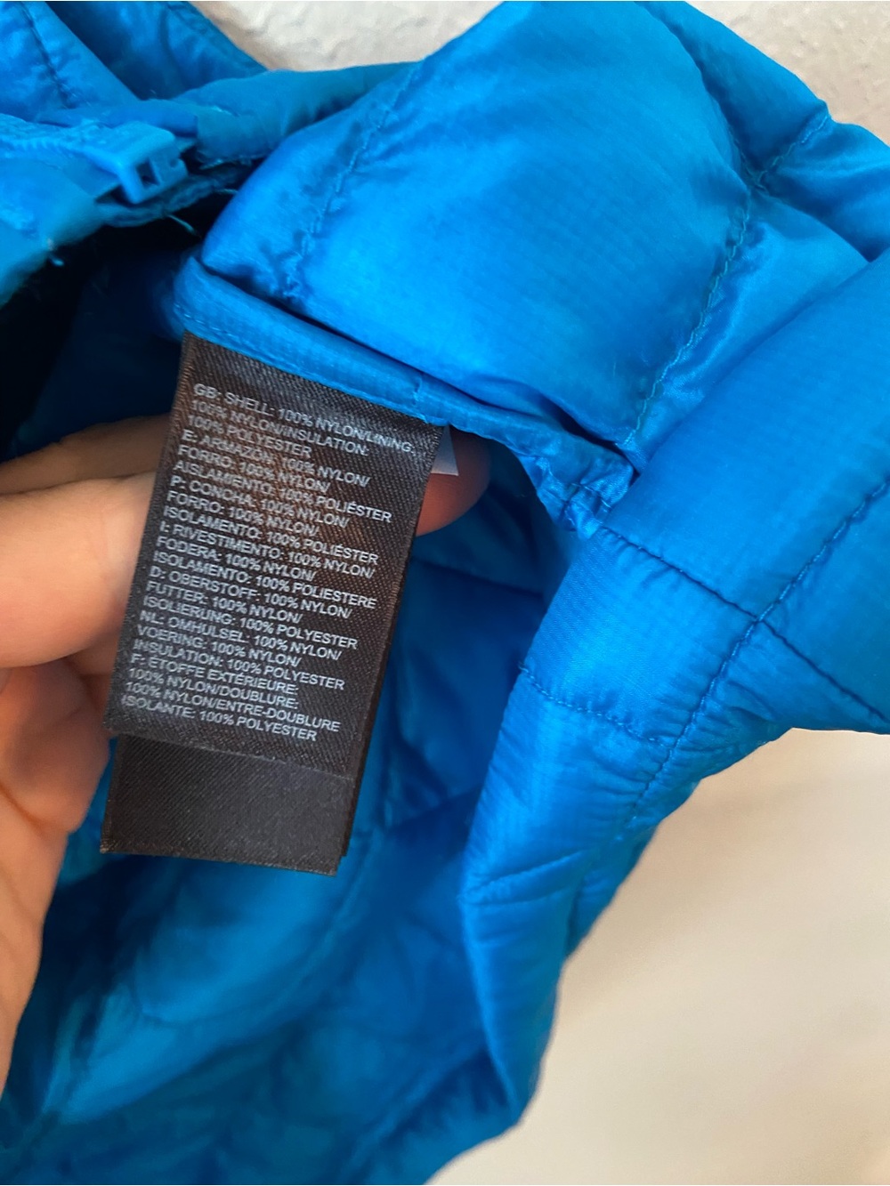 The North Face Men’s ThermoBall Insulated Vest Blue Size Medium - Picture 5 of 6